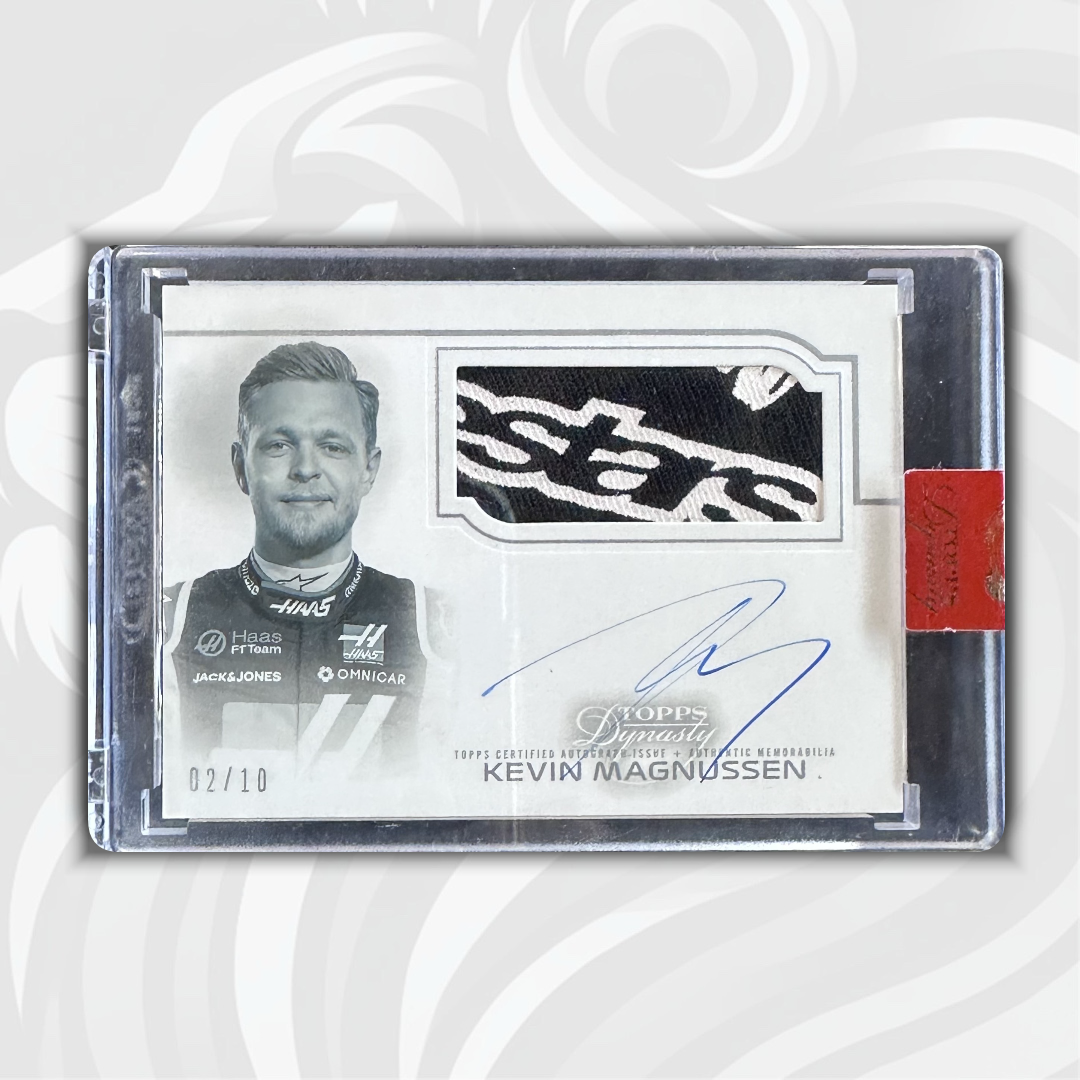 02/10 Kevin Magnussen - Dynasty Autographed Racing Glove Relic - 2020 Topps Dynasty Formula 1 - Front