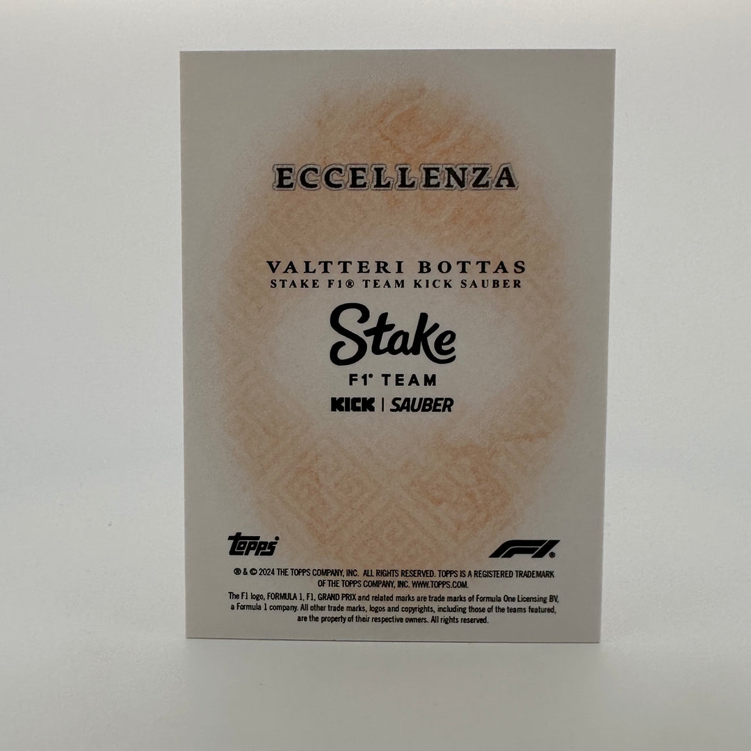 3/5 Valtteri Bottas - Driver - Orange - 2024 Topps Eccellenza F1