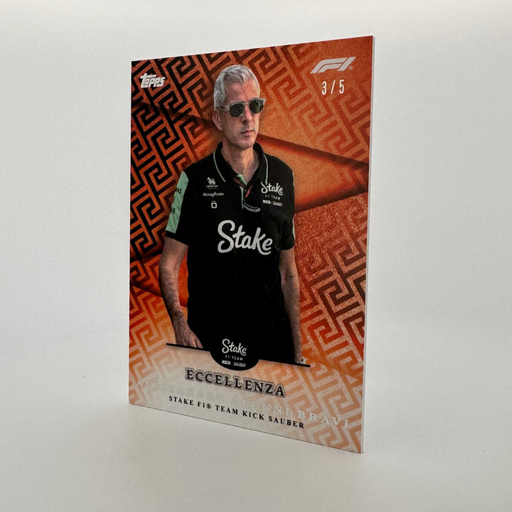 3/5 Alessandro Alunni Bravi - Principal - Orange - 2024 Topps Eccellenza F1