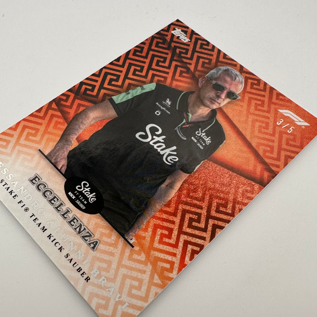 3/5 Alessandro Alunni Bravi - Principal - Orange - 2024 Topps Eccellenza F1