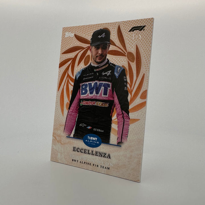 1/5 Esteban Ocon - Trionfo - Orange - 2024 Topps Eccellenza F1