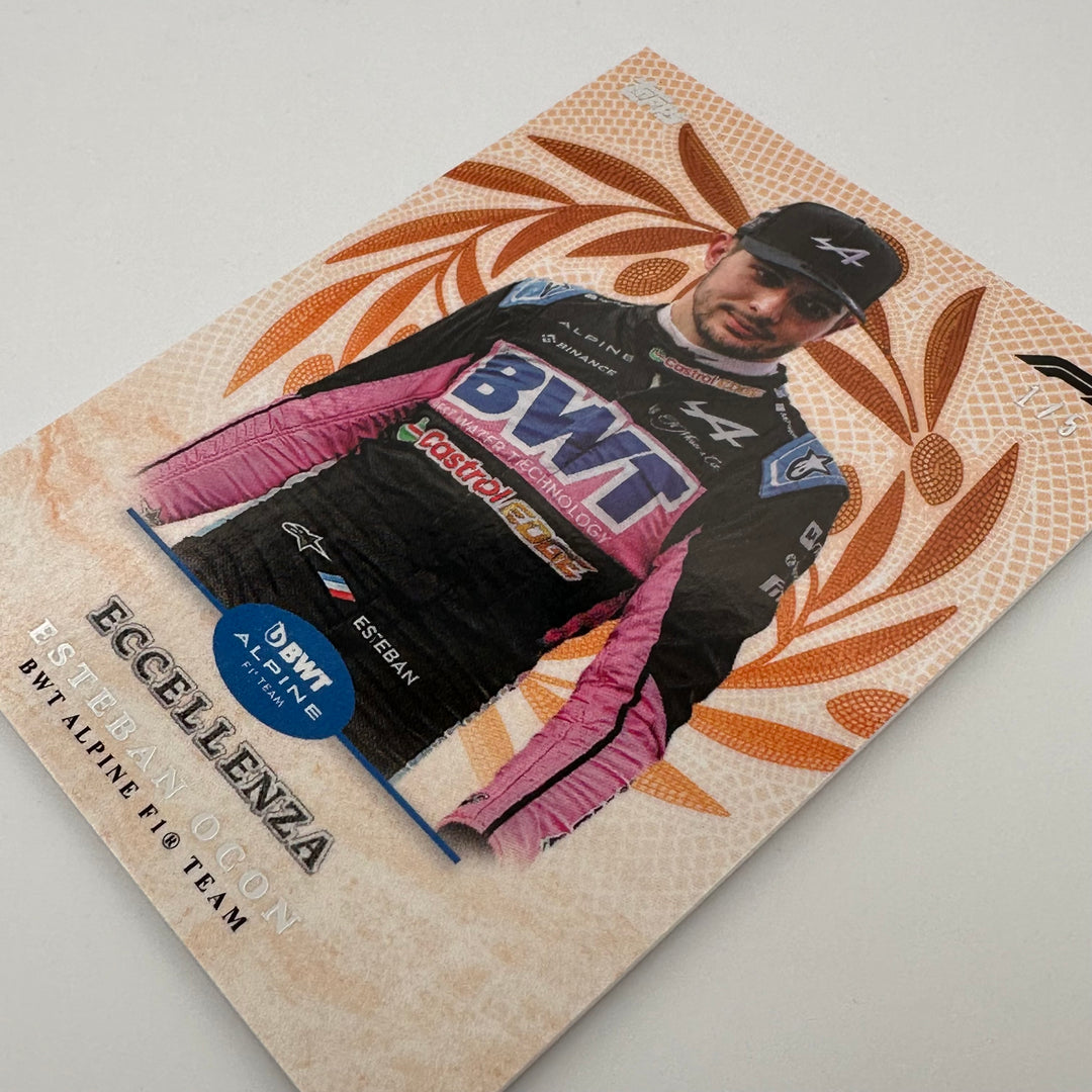 1/5 Esteban Ocon - Trionfo - Orange - 2024 Topps Eccellenza F1