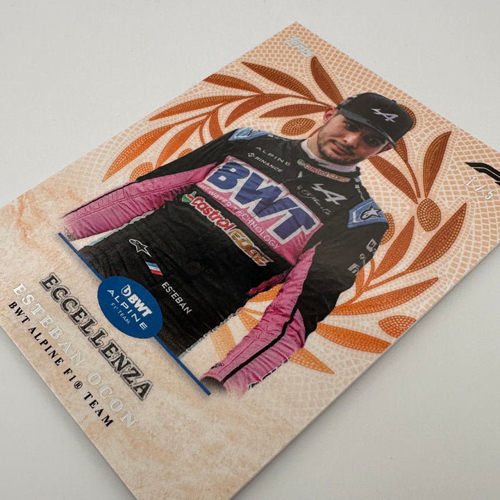 1/5 Esteban Ocon - Trionfo - Orange - 2024 Topps Eccellenza F1