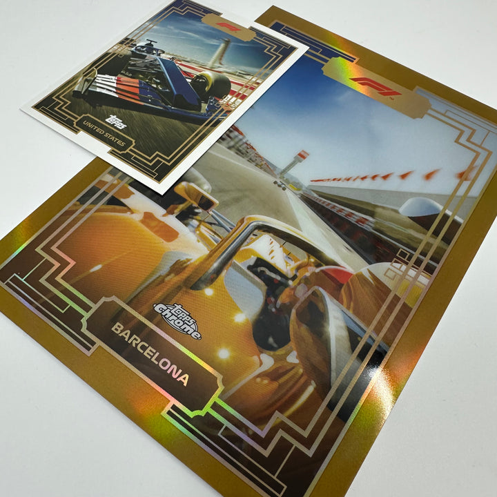 Art Du Grand Prix - Chrome Gold Box Topper Set - 5 Cards - #ADGP-BT1-5