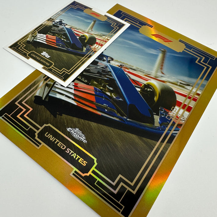 Art Du Grand Prix - Chrome Gold Box Topper Set - 5 Cards - #ADGP-BT1-5