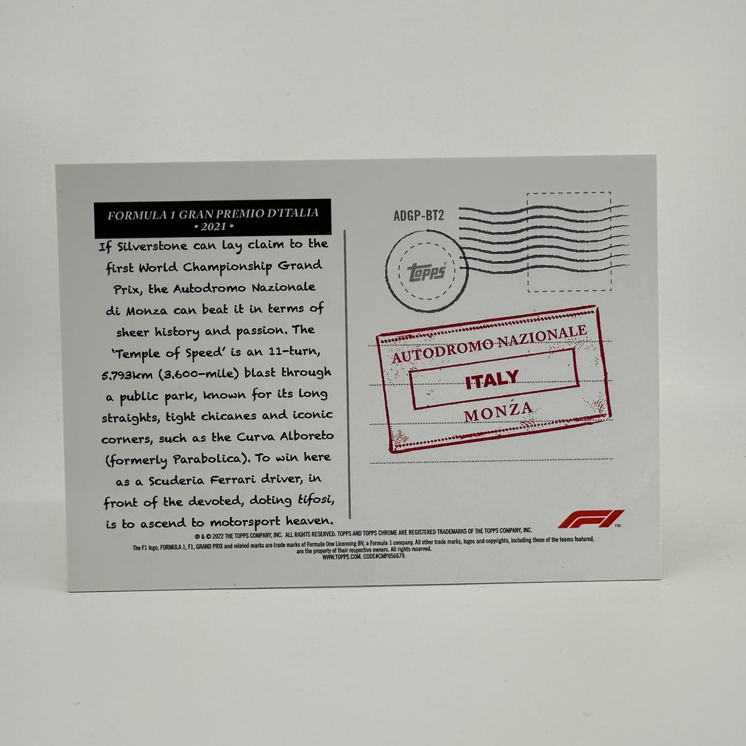 Art Du Grand Prix - Chrome Gold Box Topper - #ADGP-BT2 - Monza