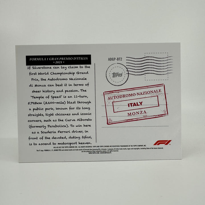 Art Du Grand Prix - Chrome Gold Box Topper - #ADGP-BT2 - Monza