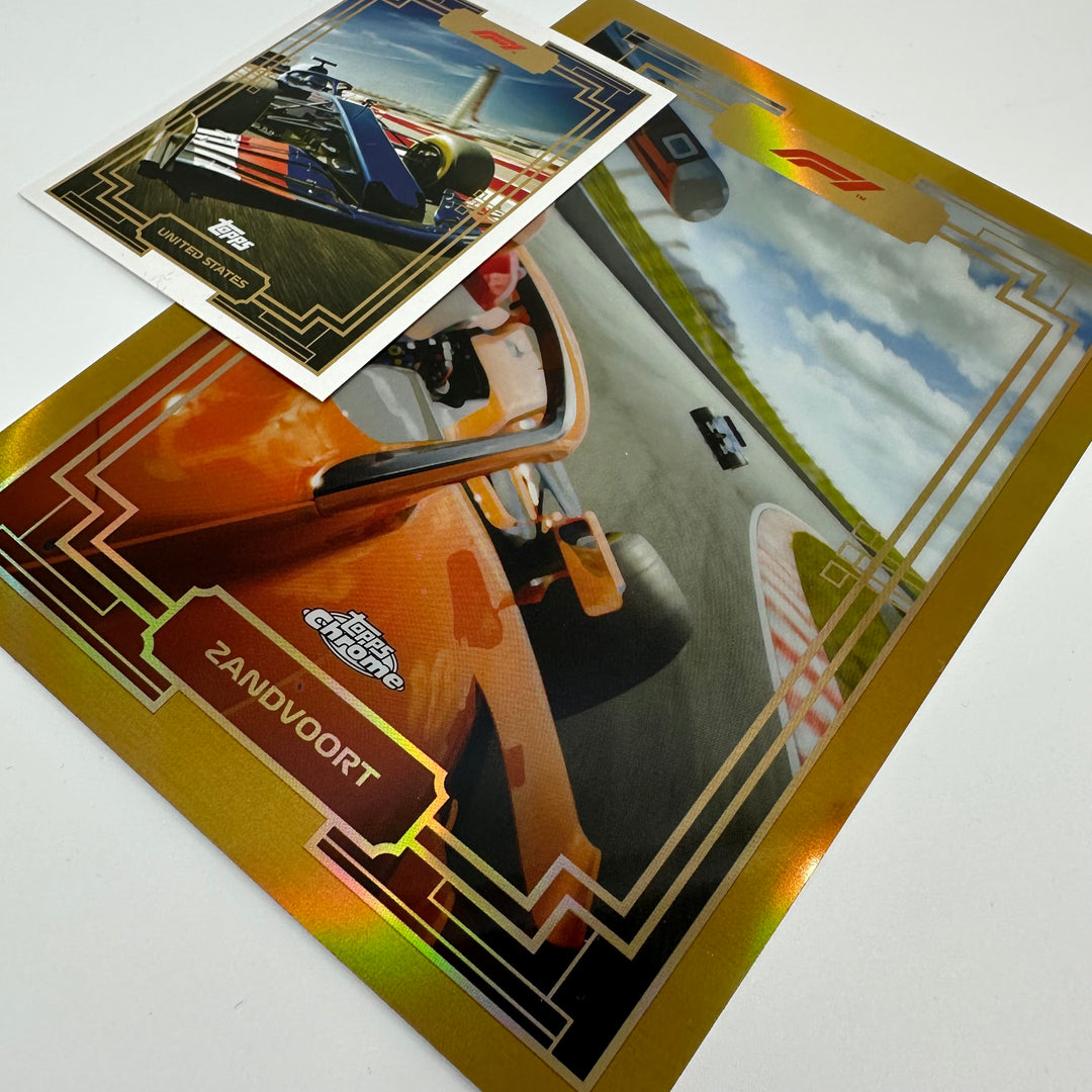 Art Du Grand Prix - Chrome Gold Box Topper Set - 5 Cards - #ADGP-BT1-5