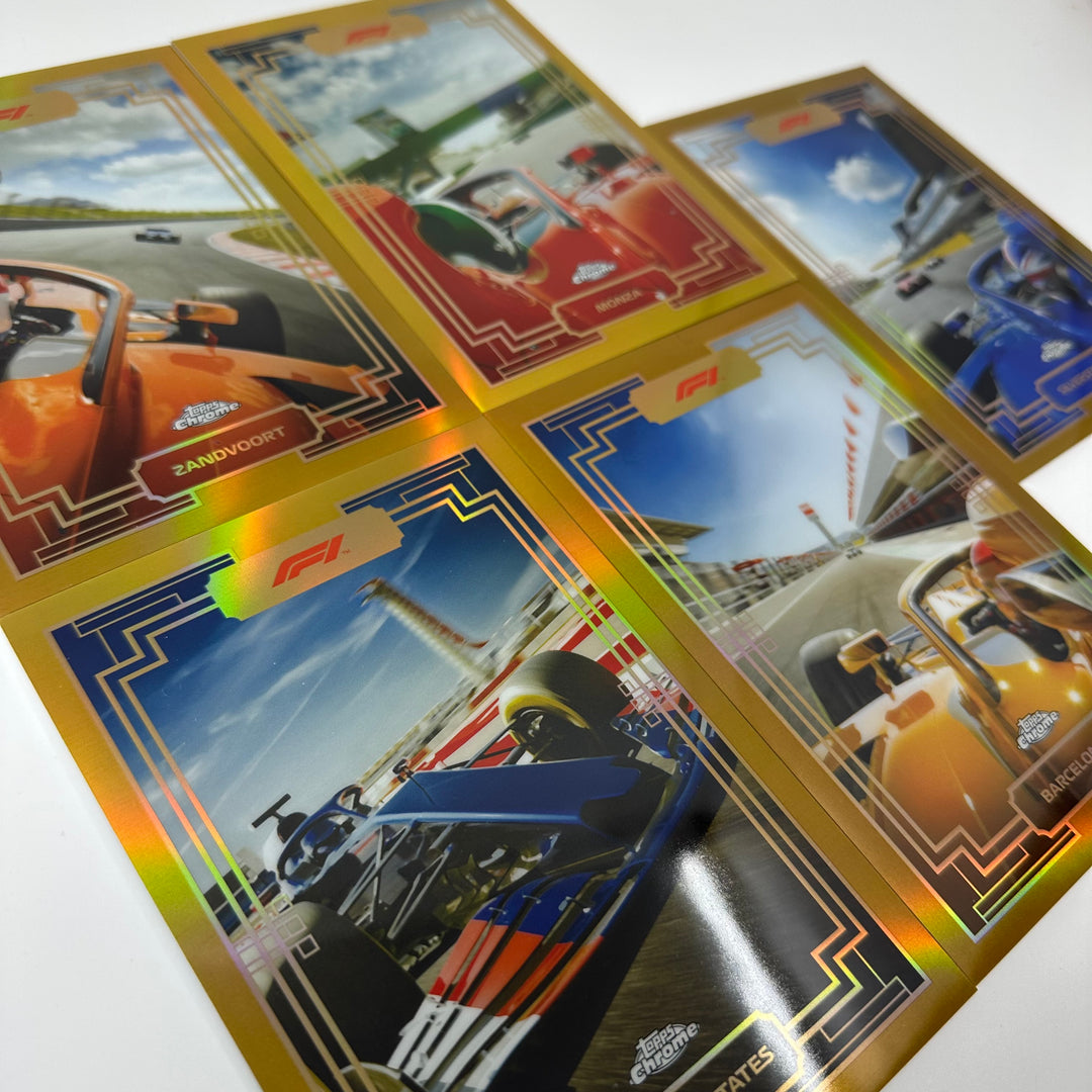 Art Du Grand Prix - Chrome Gold Box Topper Set - 5 Cards - #ADGP-BT1-5