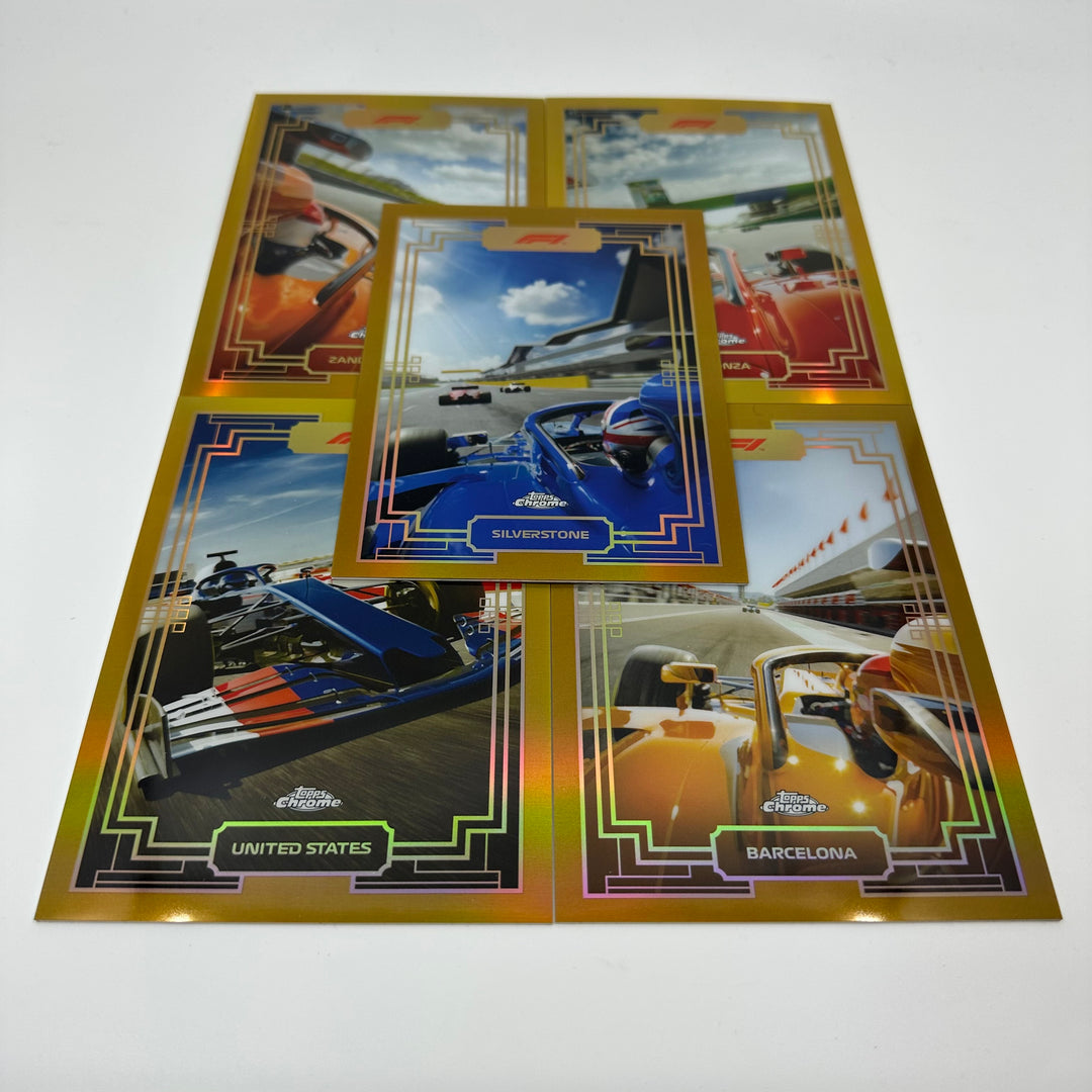 Art Du Grand Prix - Chrome Gold Box Topper Set - 5 Cards - #ADGP-BT1-5