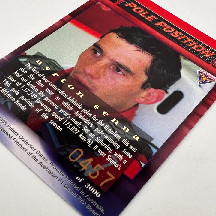 Futera 1995 - Pole Position Ayrton Senna Set  of 5 /3000 Cards - #PP4,5,6,7,9