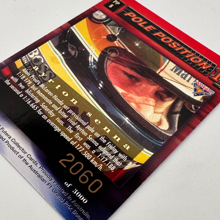 Futera 1995 - Pole Position Ayrton Senna Set  of 5 /3000 Cards - #PP4,5,6,7,9