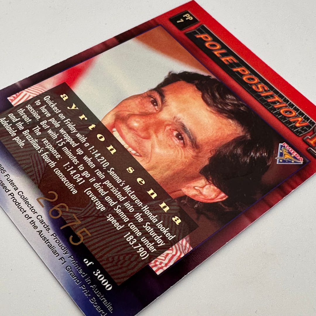 Futera 1995 - Pole Position Ayrton Senna Set  of 5 /3000 Cards - #PP4,5,6,7,9