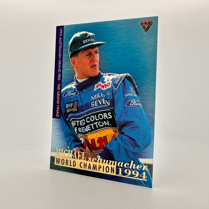 Futera 1995 - Michael Schumacher /500 - 1st World Championship + Certification Card