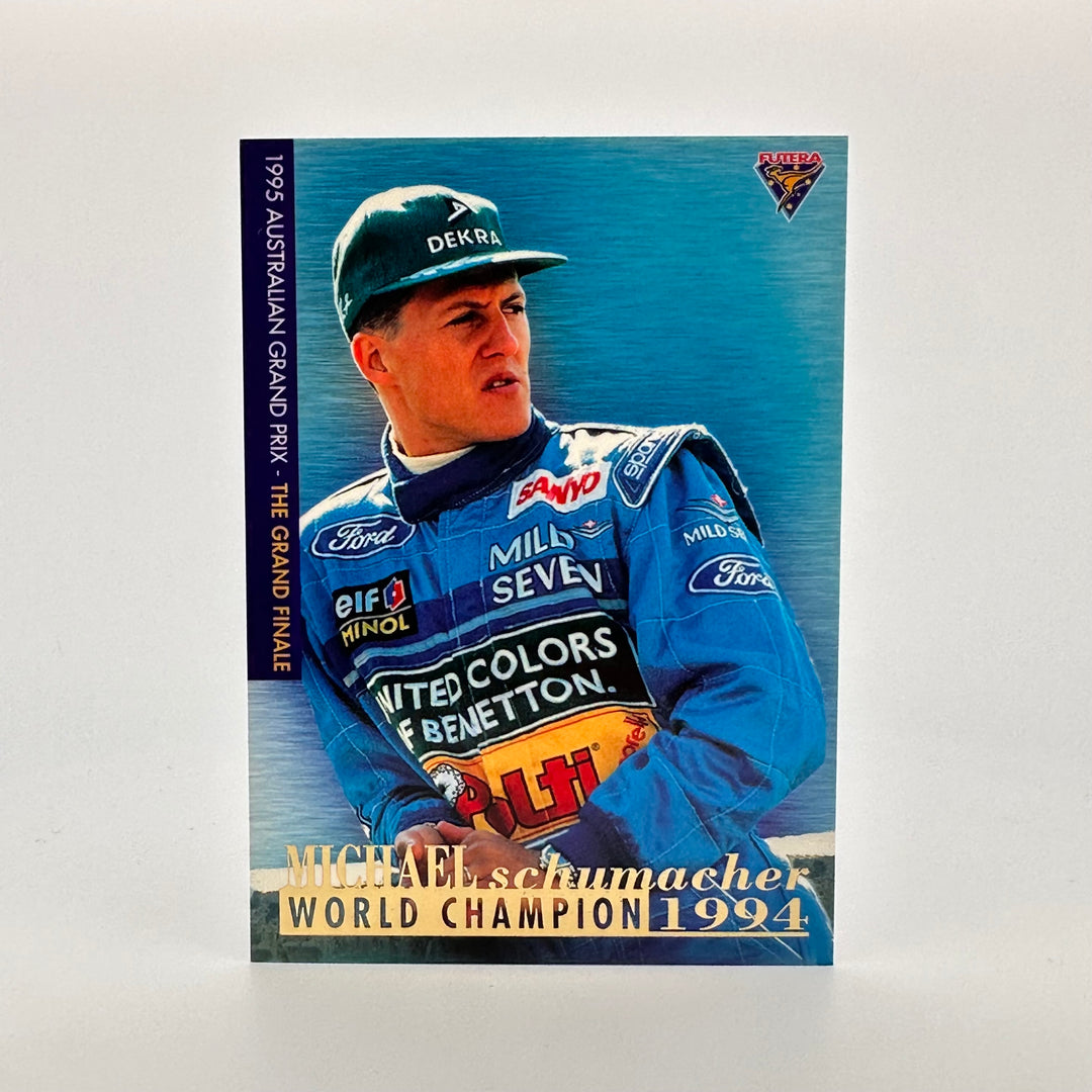 Futera 1995 - Michael Schumacher /500 - 1st World Championship + Certification Card