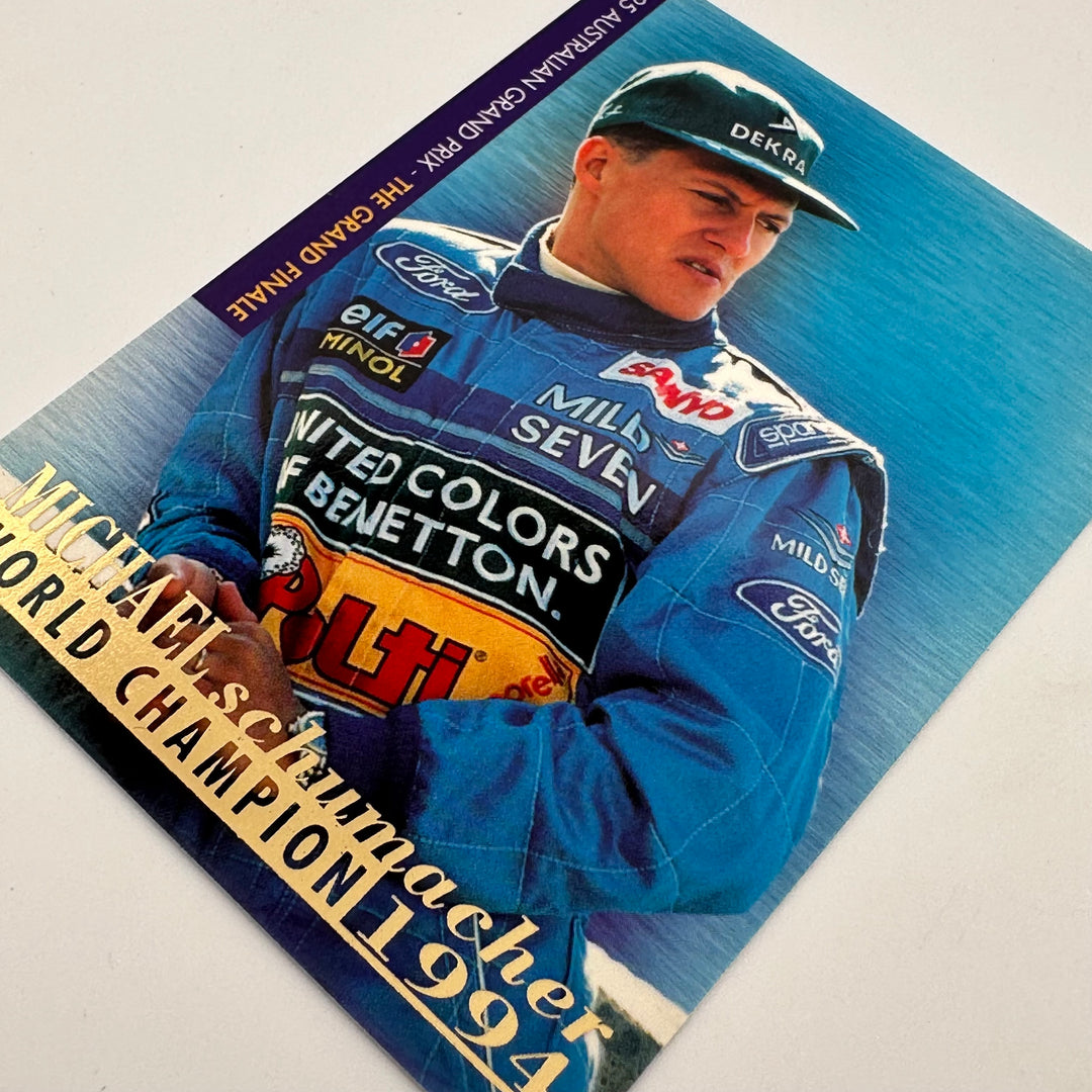 Futera 1995 - Michael Schumacher /500 - 1st World Championship + Certification Card