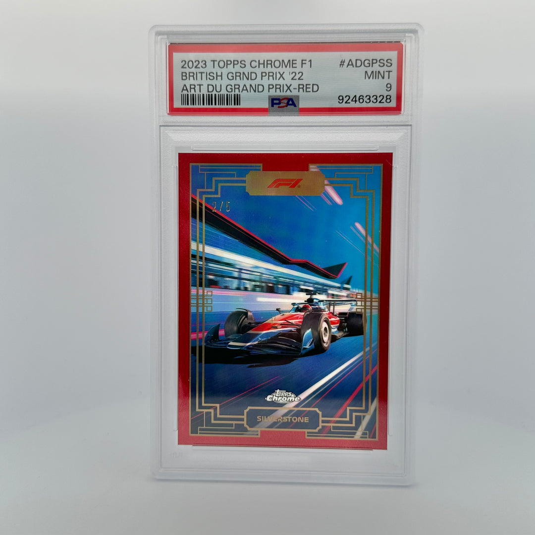PSA 9 - 2/5 Red Silverstone #ADGPSS - 2023 Chrome Art du Grand Prix