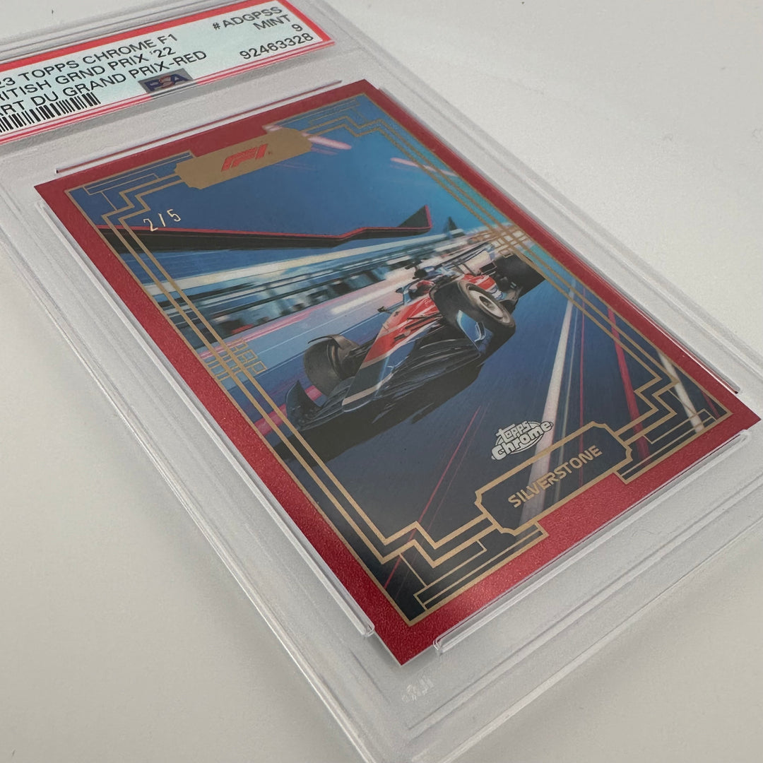 PSA 9 - 2/5 Red Silverstone #ADGPSS - 2023 Chrome Art du Grand Prix