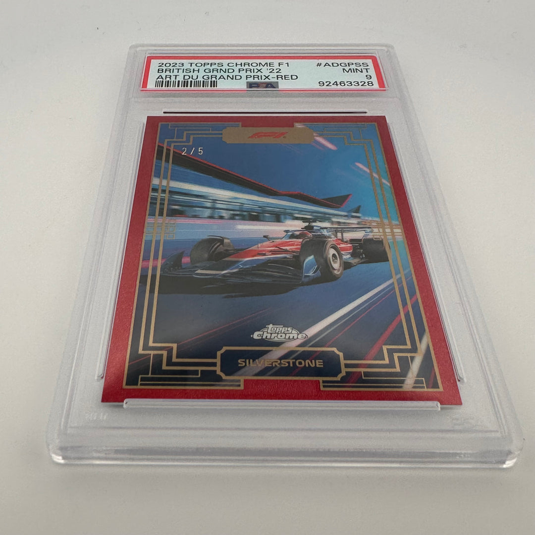 PSA 9 - 2/5 Red Silverstone #ADGPSS - 2023 Chrome Art du Grand Prix