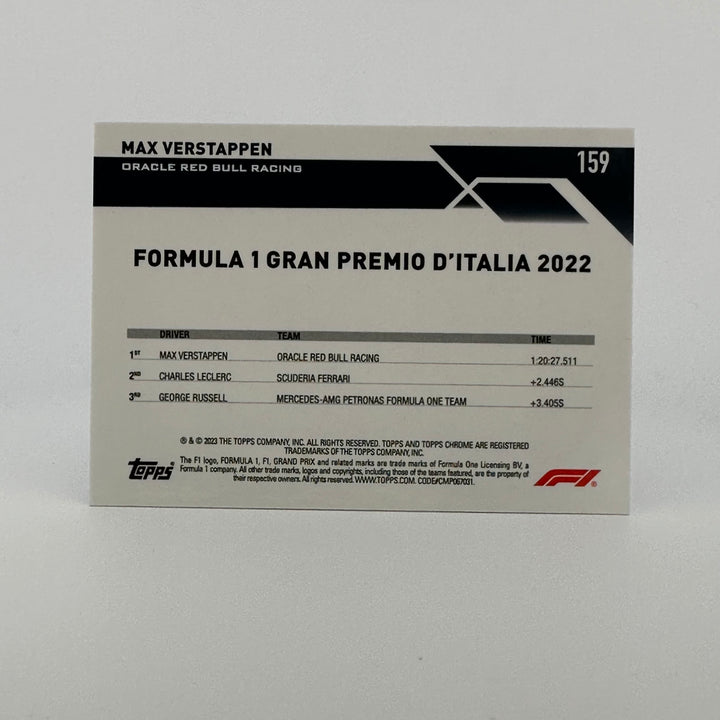 PSA 9 - 04/10 Purple - Max Verstappen #159 - 2023 Topps Chrome Sapphire