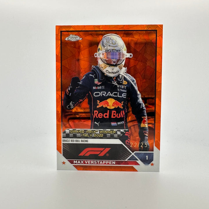 22/25 Orange - Max Verstappen #159 - 2023 Topps Chrome Sapphire