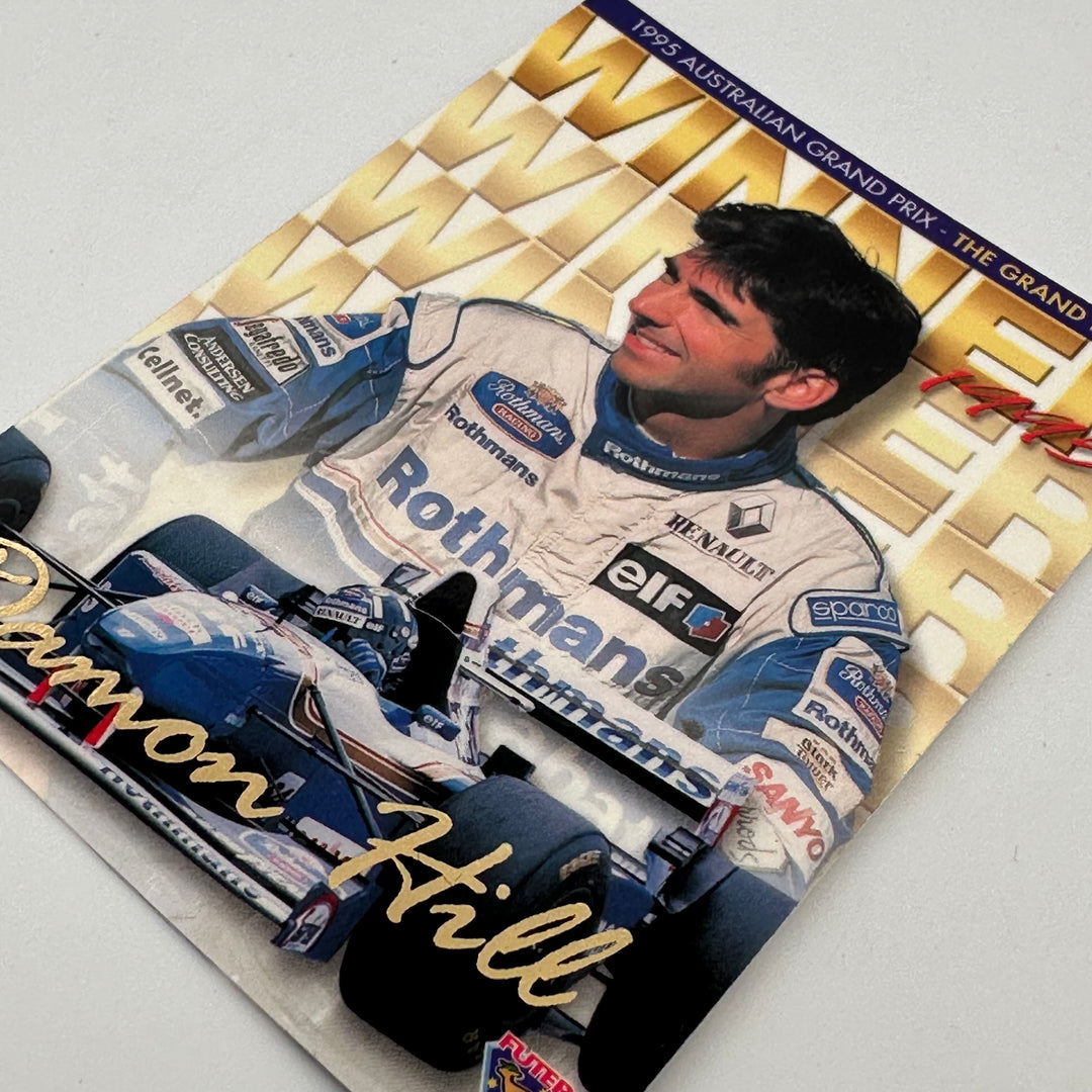 Futera 1995 - Damon Hill /2500 - Exchange Winner Card - Australian Grand Prix