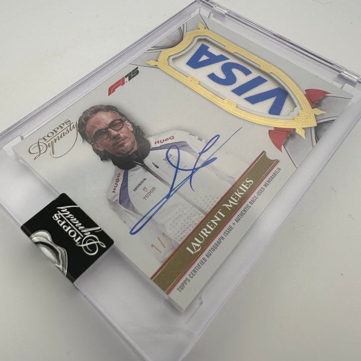 1/1 Gold - Laurent Mekies #DAP-LME - Triple Relic Autograph - 2025 Topps Dynasty F1