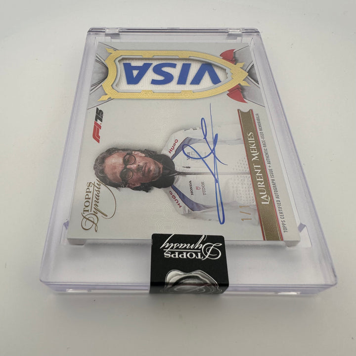 1/1 Gold - Laurent Mekies #DAP-LME - Triple Relic Autograph - 2025 Topps Dynasty F1