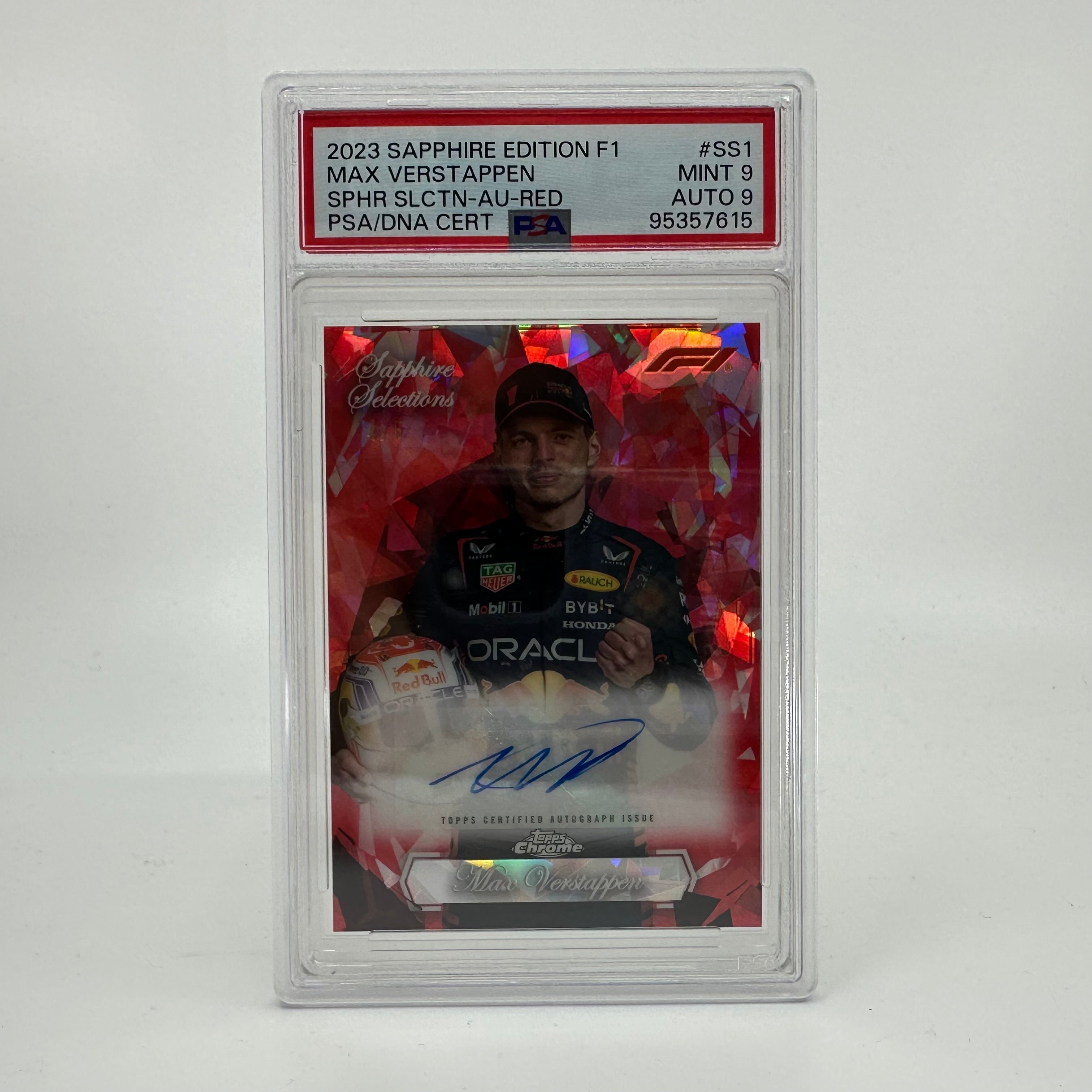 PSA 9 - Red Auto 4/5 Max Verstappen - 2023 Sapphire Selections