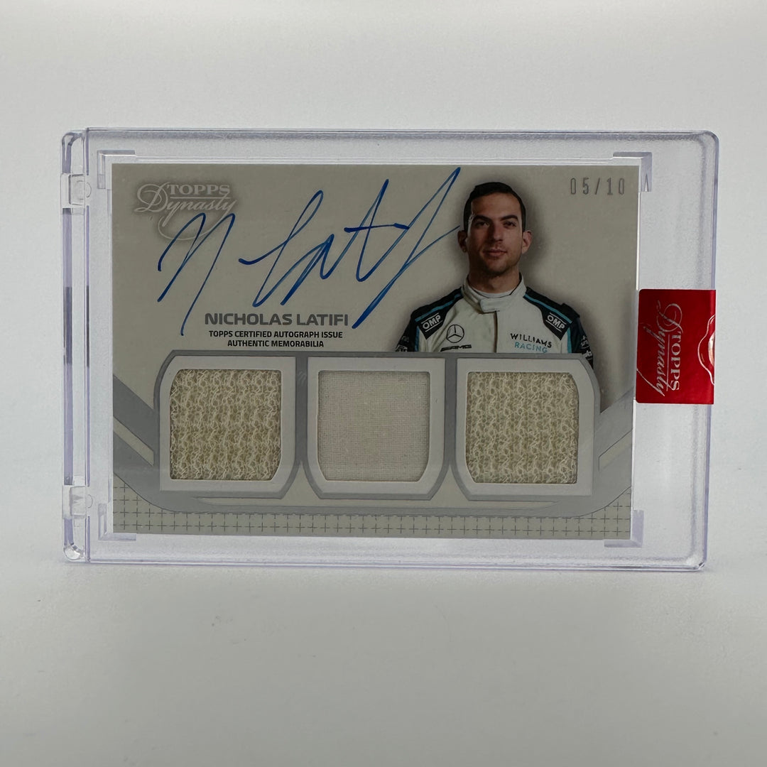 05/10 Silver - Nicholas Latifi #SDT-LN - 2021 Dynasty Triple Relic Autograph