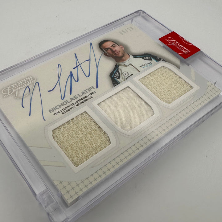 05/10 Silver - Nicholas Latifi #SDT-LN - 2021 Dynasty Triple Relic Autograph