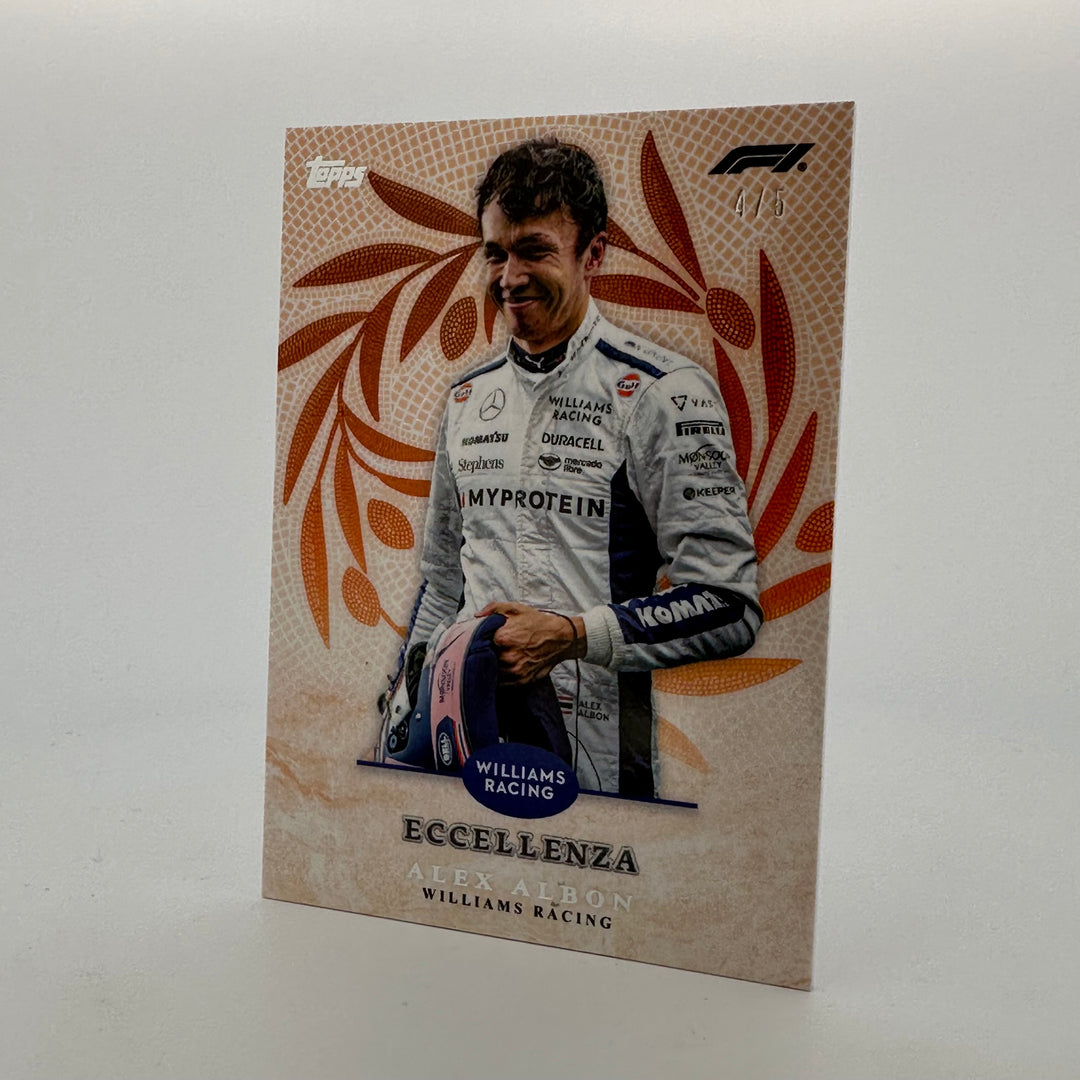 /5 Alex Albon - Trionfo - Orange - 2024 Topps Eccellenza F1