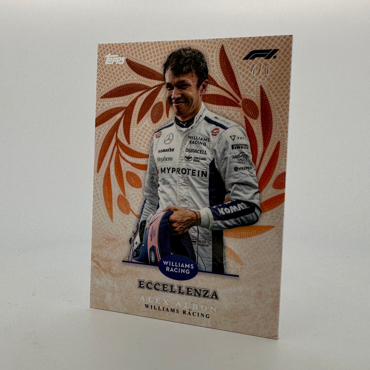 /5 Alex Albon - Trionfo - Orange - 2024 Topps Eccellenza F1