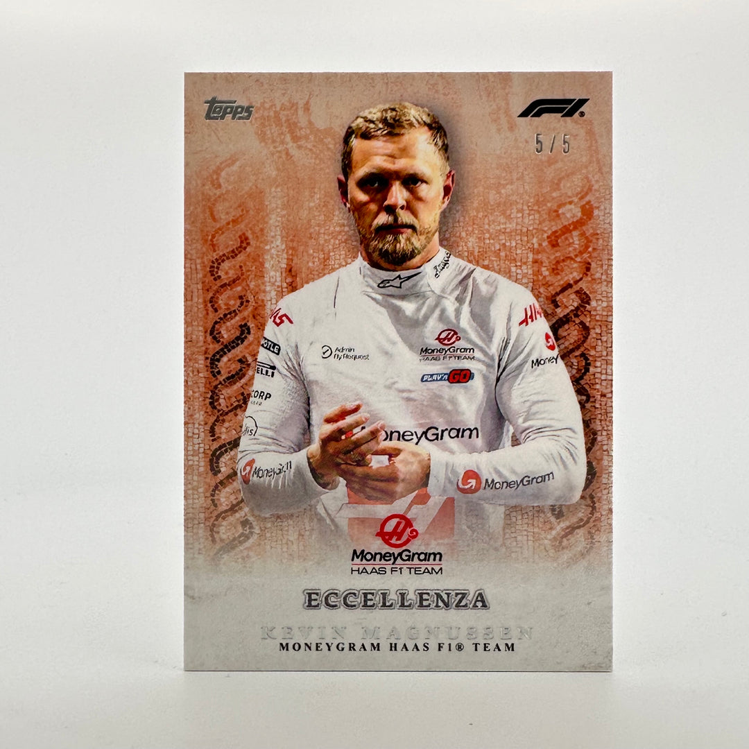 5/5 Kevin Magnussen - La Passione - Orange - 2024 Topps Eccellenza F1