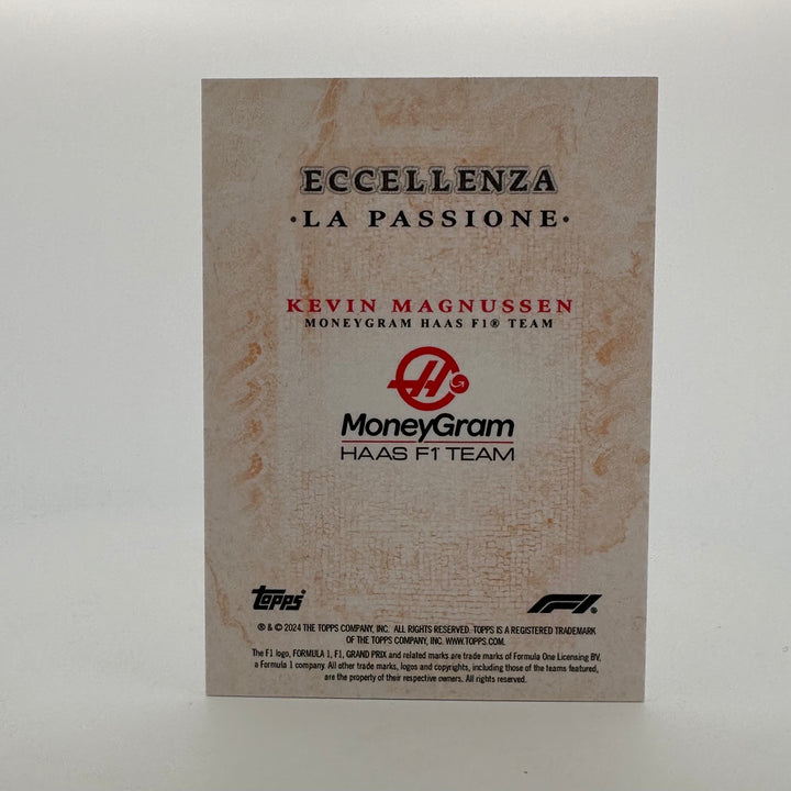 5/5 Kevin Magnussen - La Passione - Orange - 2024 Topps Eccellenza F1