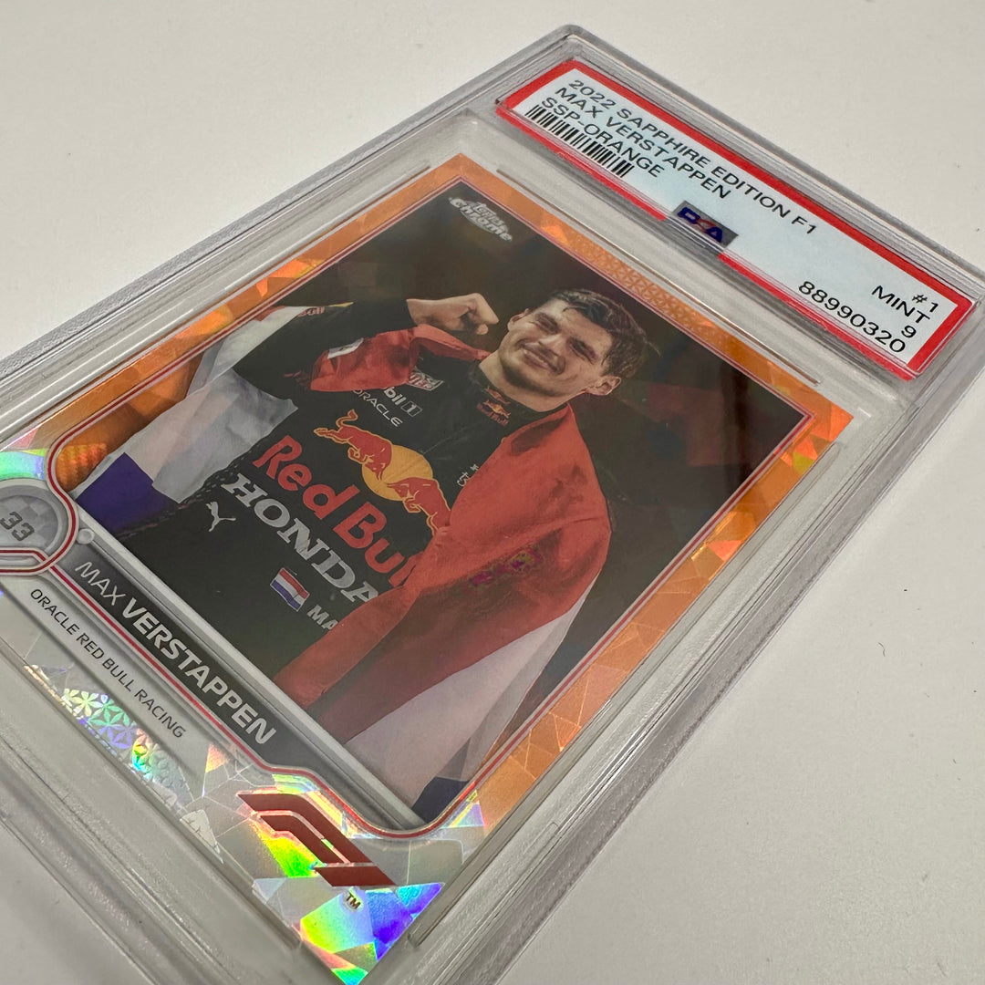 PSA 9 - 20/25 - Sapphire Edition #1 Max Verstappen SSP - Orange