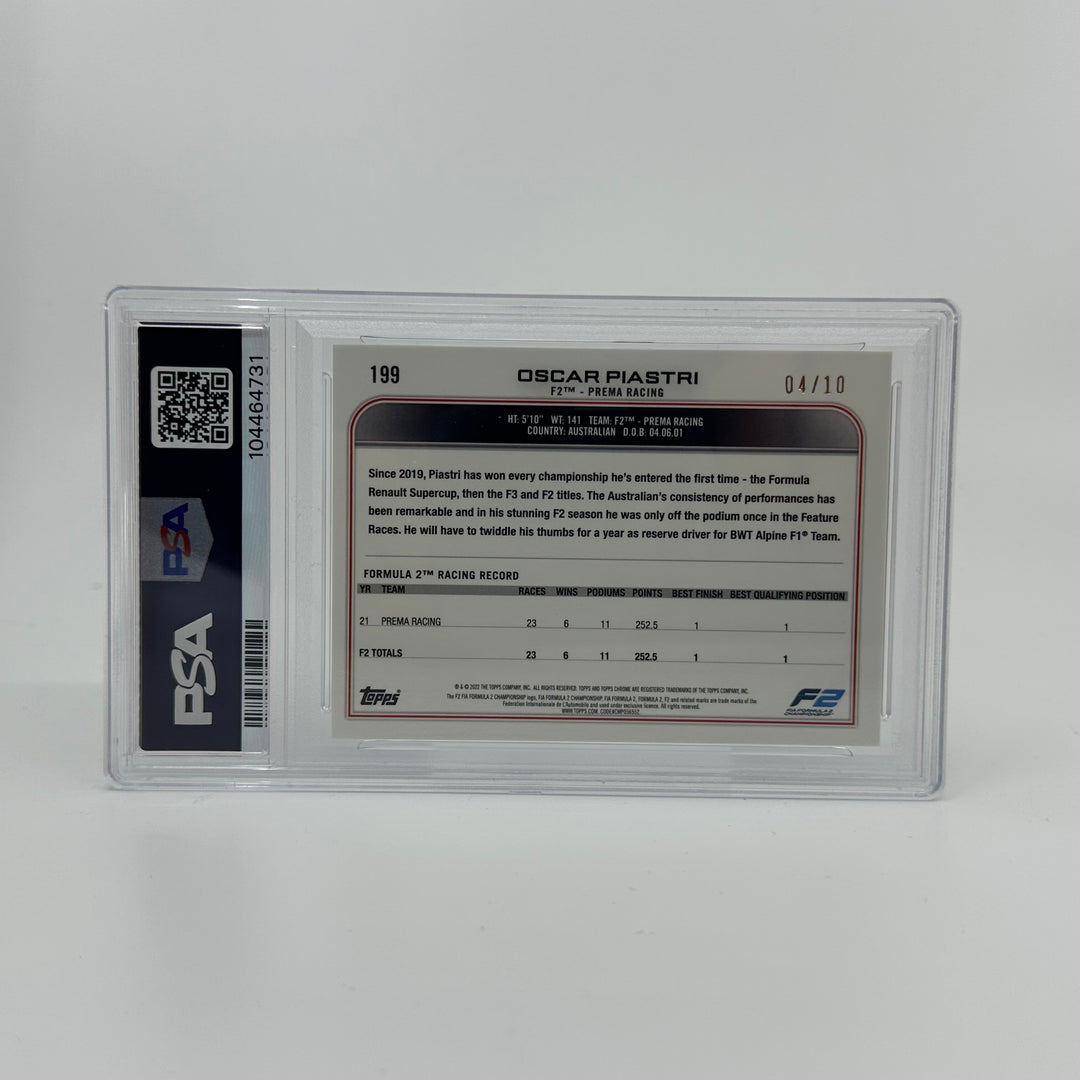PSA 9 - 04/10 Oscar Piastri #199 - Sapphire Edition - SSP - Purple