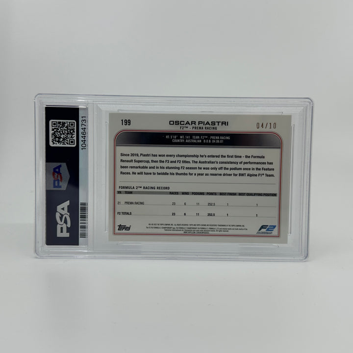 PSA 9 - 04/10 Oscar Piastri #199 - Sapphire Edition - SSP - Purple