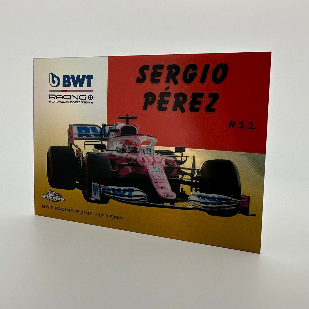 45/50 Sergio Perez #54W-10 - Gold - 2020 Topps chrome F1