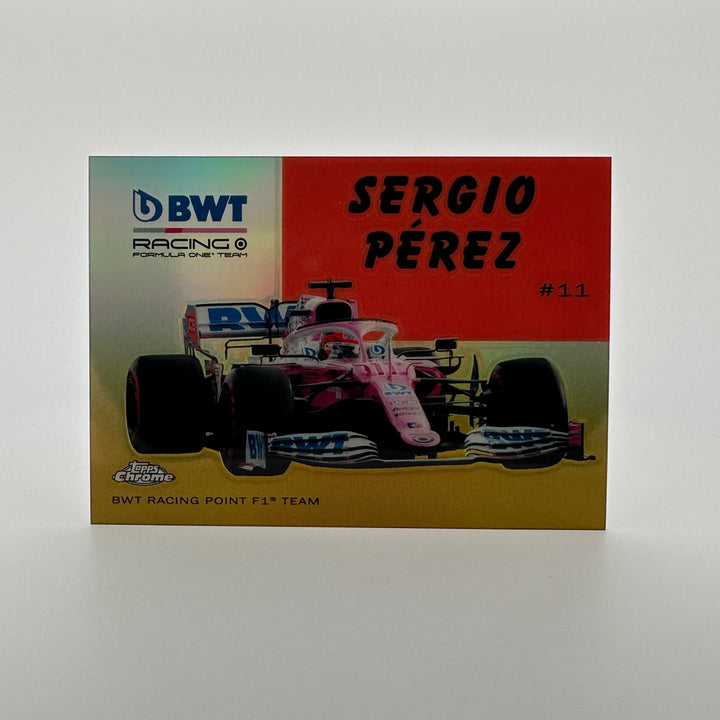 45/50 Sergio Perez #54W-10 - Gold - 2020 Topps chrome F1