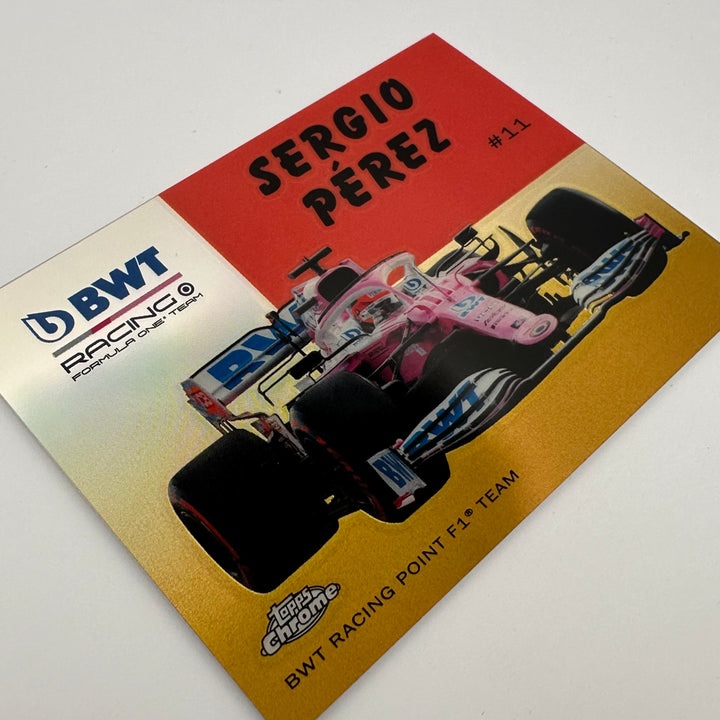 45/50 Sergio Perez #54W-10 - Gold - 2020 Topps chrome F1