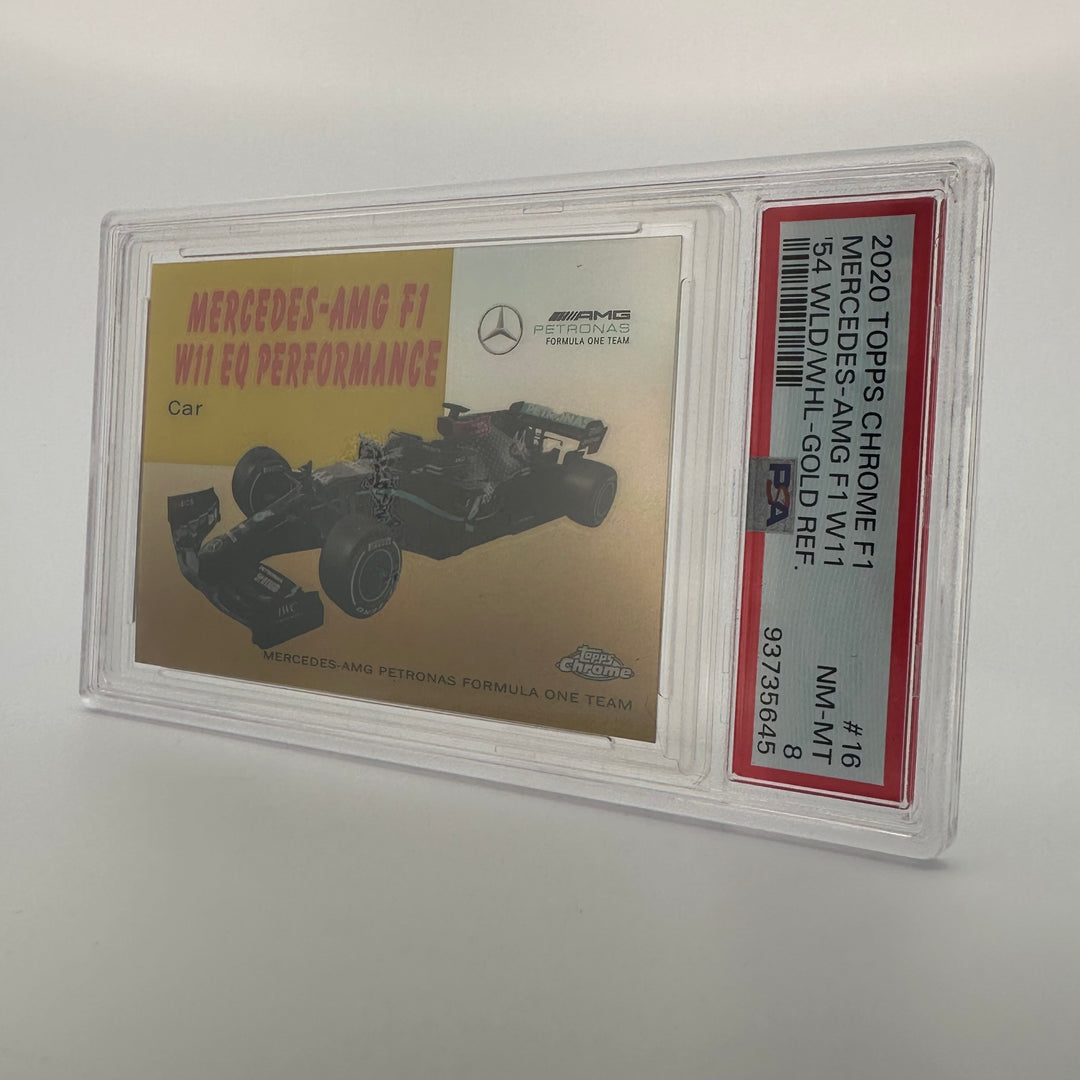 PSA 8 - 10/50 Mercedes AMG #54W-16 - Gold - 2020 Topps chrome F1