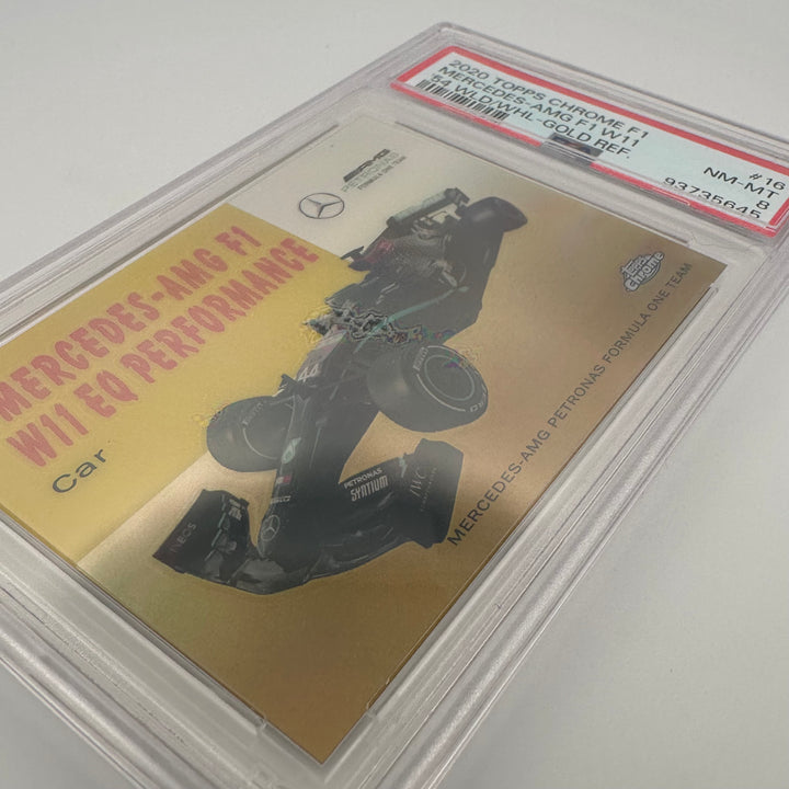 PSA 8 - 10/50 Mercedes AMG #54W-16 - Gold - 2020 Topps chrome F1