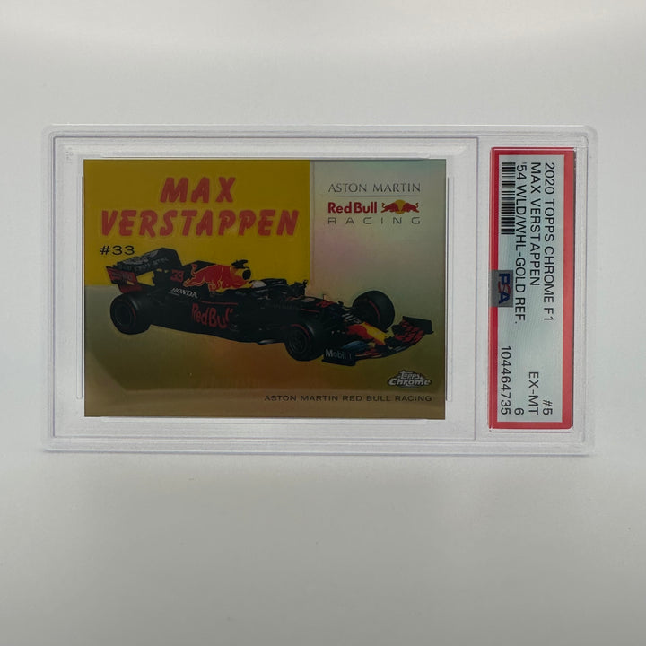 PSA 6 - 31/50 Max Verstappen #54W-5 - Gold  - 2020 Topps Chrome F1