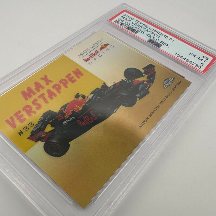 PSA 6 - 31/50 Max Verstappen #54W-5 - Gold  - 2020 Topps Chrome F1