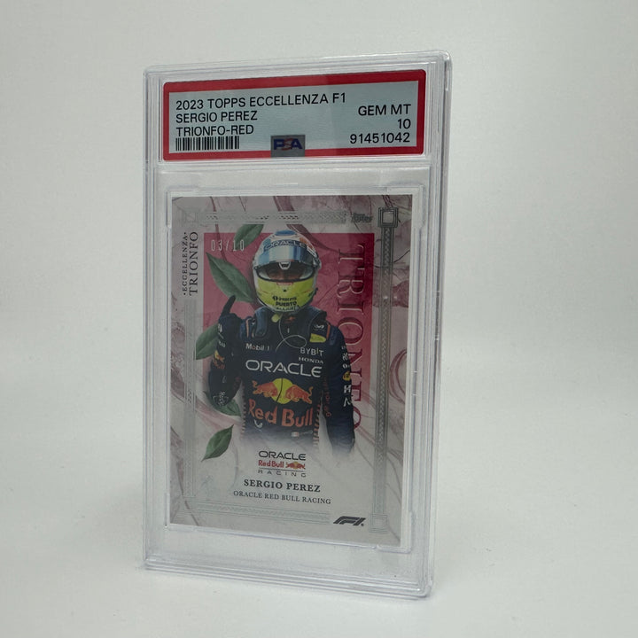 PSA 10 - 03/10 - Sergio Perez - Red - 2023 Eccellenza Trionfo