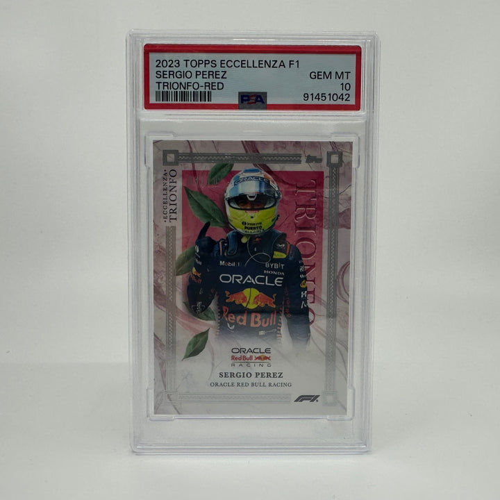 PSA 10 - 03/10 - Sergio Perez - Red - 2023 Eccellenza Trionfo