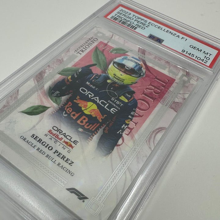 PSA 10 - 03/10 - Sergio Perez - Red - 2023 Eccellenza Trionfo