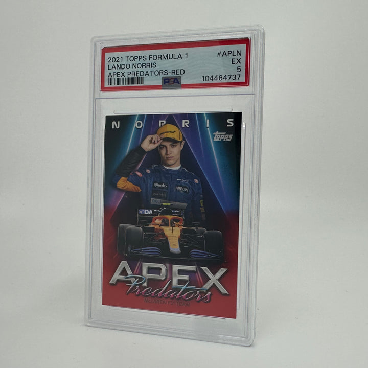 PSA 5 - 1/5 - Lando Norris #APLN - Apex Predators - Red