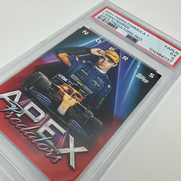 PSA 5 - 1/5 - Lando Norris #APLN - Apex Predators - Red